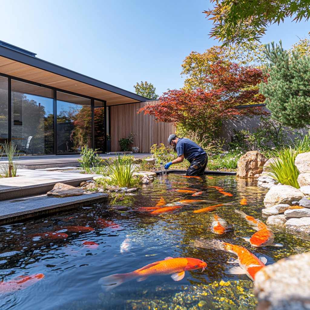 Koi Teich 80 Cm Tief