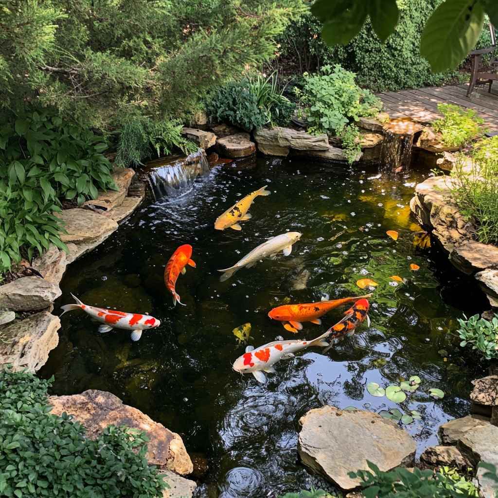Koi Teich 80 Cm Tief